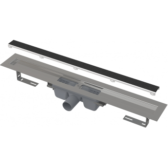 Водоотводящий желоб без порогов ALCAPLAST APZ15-850 SMART с решеткой под кладку плитки