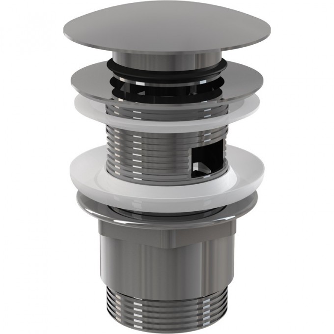 Водослив ALCAPLAST для умывальника click/clack 5/4", цельнометаллический A390 Водослив ALCAPLAST для умывальника click/clack 5/4", цельнометаллический A390