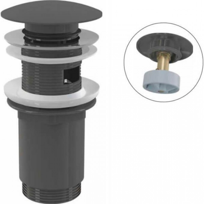 Водослив ALCAPLAST для умывальника click/clack 5/4", цельнометаллический A392-GM-P Водослив ALCAPLAST для умывальника click/clack 5/4", цельнометаллический A392-GM-P