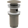 Водослив ALCAPLAST для умывальника click/clack 5/4", цельнометаллический A392-N-B