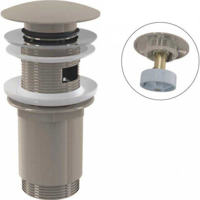 Водослив ALCAPLAST для умывальника click/clack 5/4", цельнометаллический A392-N-P Водослив ALCAPLAST для умывальника click/clack 5/4", цельнометаллический A392-N-P