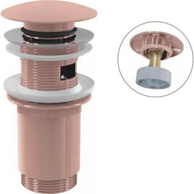 Водослив ALCAPLAST для умывальника click/clack 5/4", цельнометаллический A392-RG-P Водослив ALCAPLAST для умывальника click/clack 5/4", цельнометаллический A392-RG-P