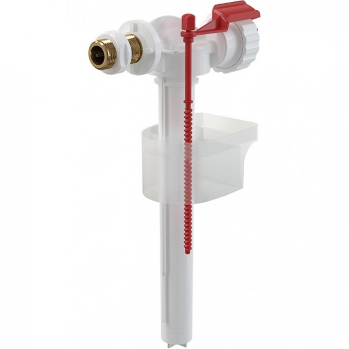 Впускной механизм ALCAPLAST с боковой подводкой и металлической резьбой для пластиковых бачков и скрытых систем инсталляции A16M-3/8 Впускной механизм ALCAPLAST с боковой подводкой и металлической резьбой для пластиковых бачков и скрытых систем инсталляции A16M-3/8