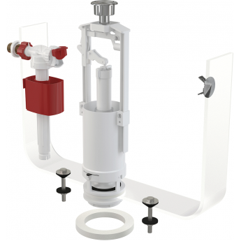 Выпускной комплект ALCAPLAST SA2000K CHROM со стоп кнопкой, А16 1/2